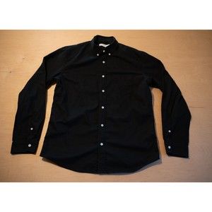 Hill City - Men’s LS Black Button Up - M